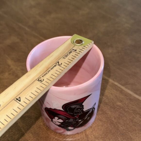 Pink & White Marble Mug With Spartan Warrior Design - Picture 5 of 5